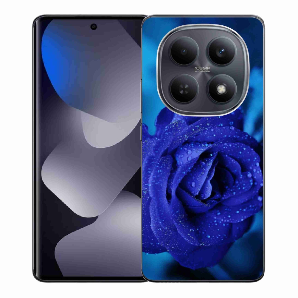 Gelový kryt mmCase na Xiaomi Redmi Note 15 4G - modrá růže