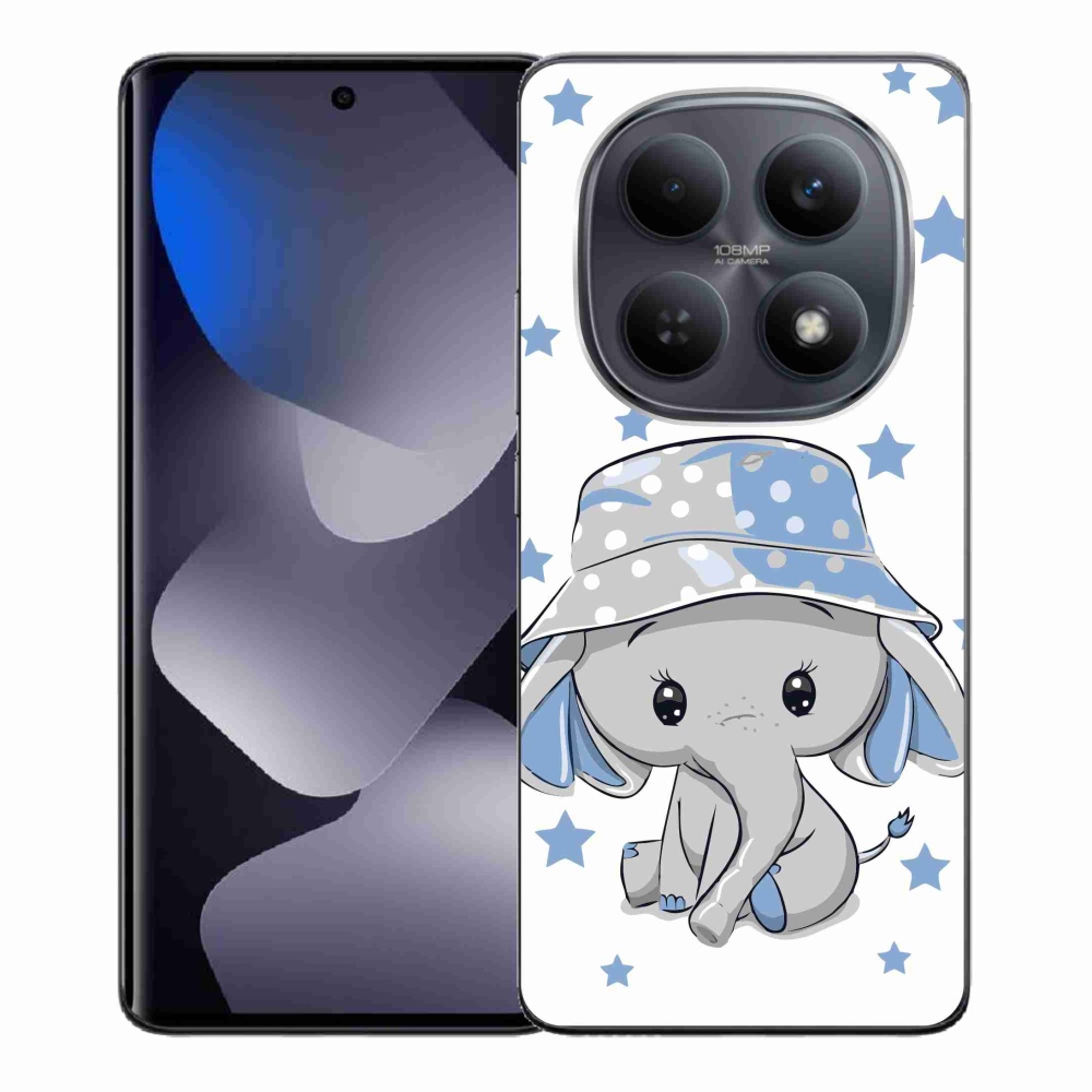 Gelový kryt mmCase na Xiaomi Redmi Note 15 4G - modrý slon