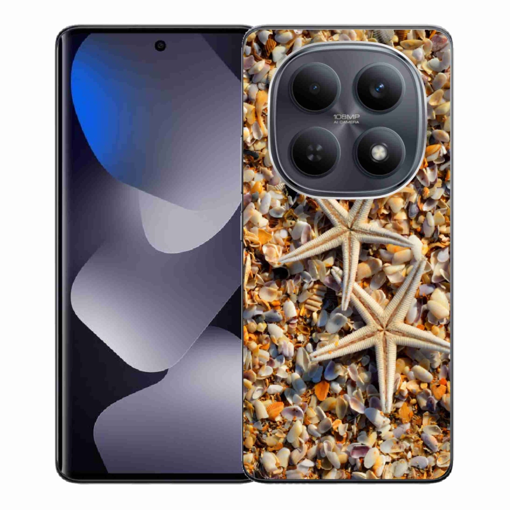 Gelový kryt mmCase na Xiaomi Redmi Note 15 4G - mořské hvězdice