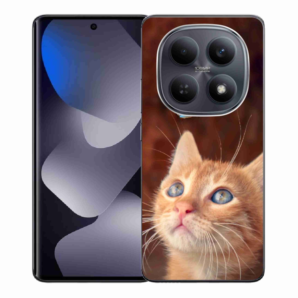 Gelový kryt mmCase na Xiaomi Redmi Note 15 4G - motýl a kotě