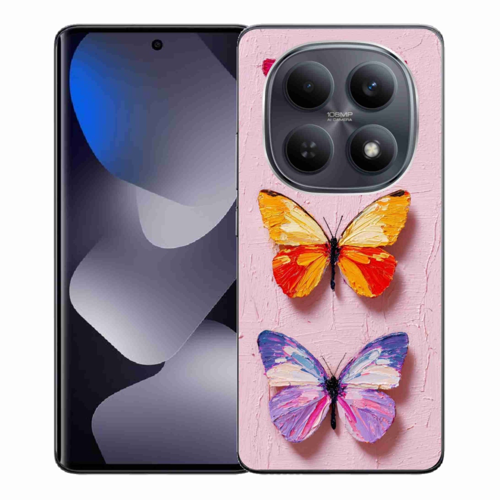 Gelový kryt mmCase na Xiaomi Redmi Note 15 4G - motýlí trojice