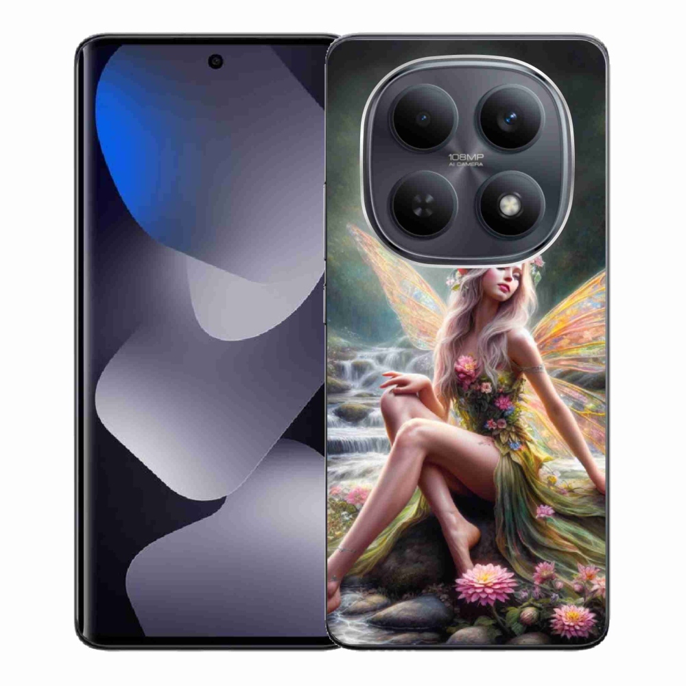 Gelový kryt mmCase na Xiaomi Redmi Note 15 4G - motýlí žena 1