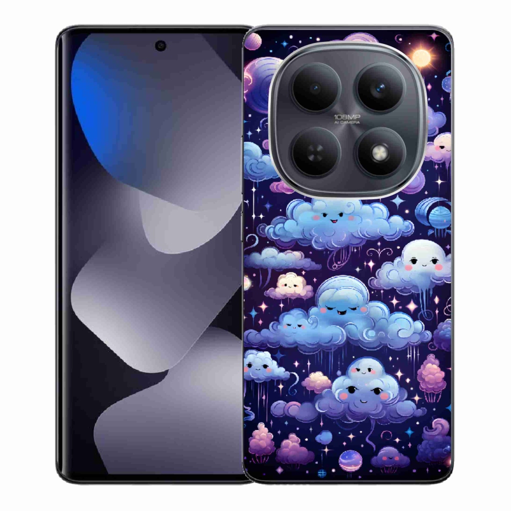 Gelový kryt mmCase na Xiaomi Redmi Note 15 4G - mráčky