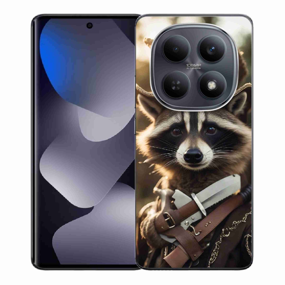 Gelový kryt mmCase na Xiaomi Redmi Note 15 4G - mýval v uniformě