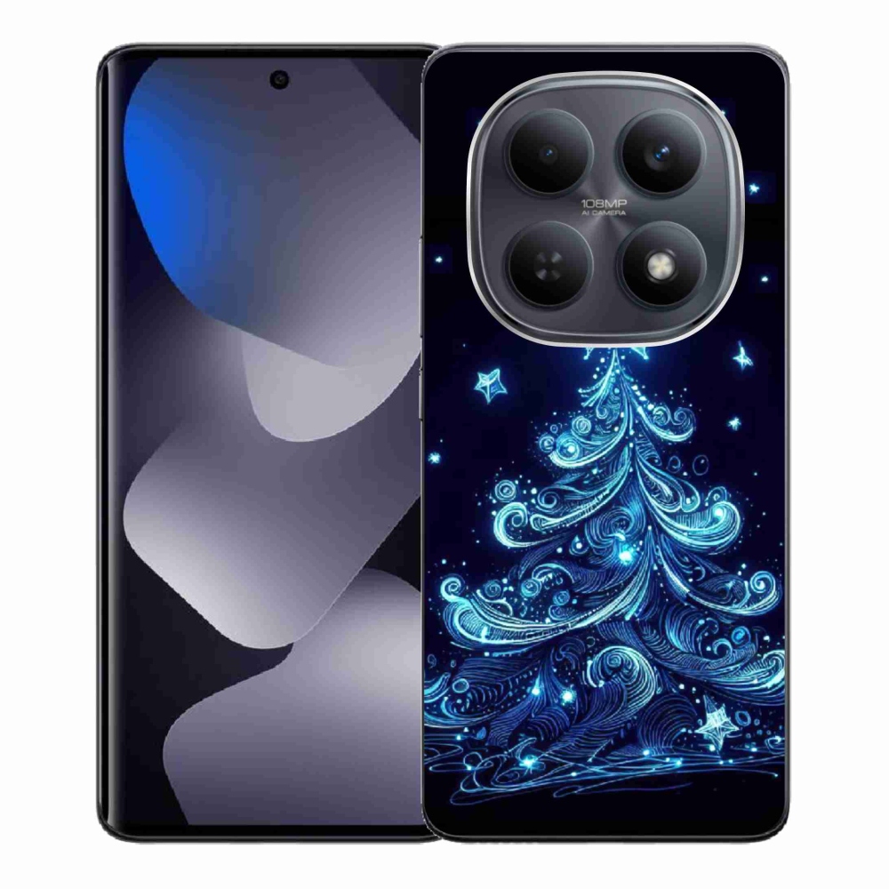 Gelový kryt mmCase na Xiaomi Redmi Note 15 4G - neonový vánoční stromek 4