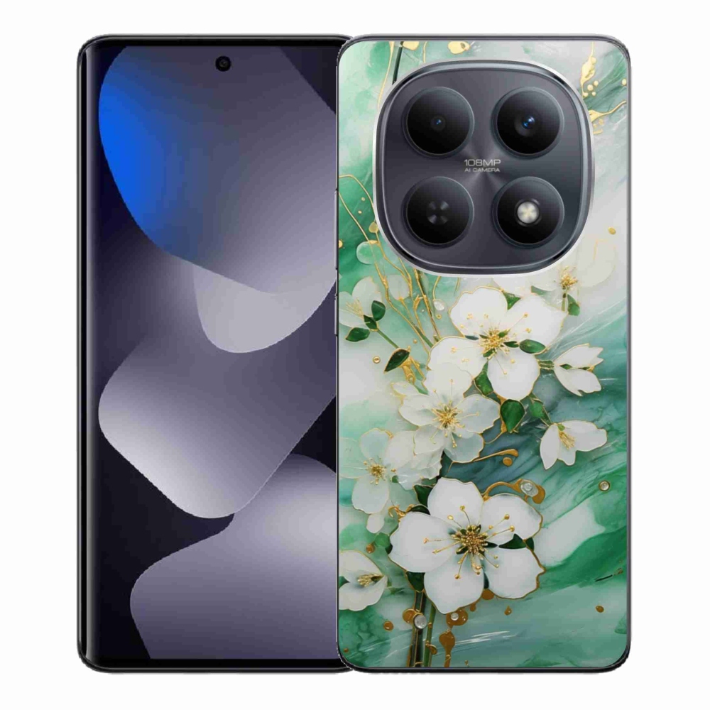 Gelový kryt mmCase na Xiaomi Redmi Note 15 4G - něžné květy