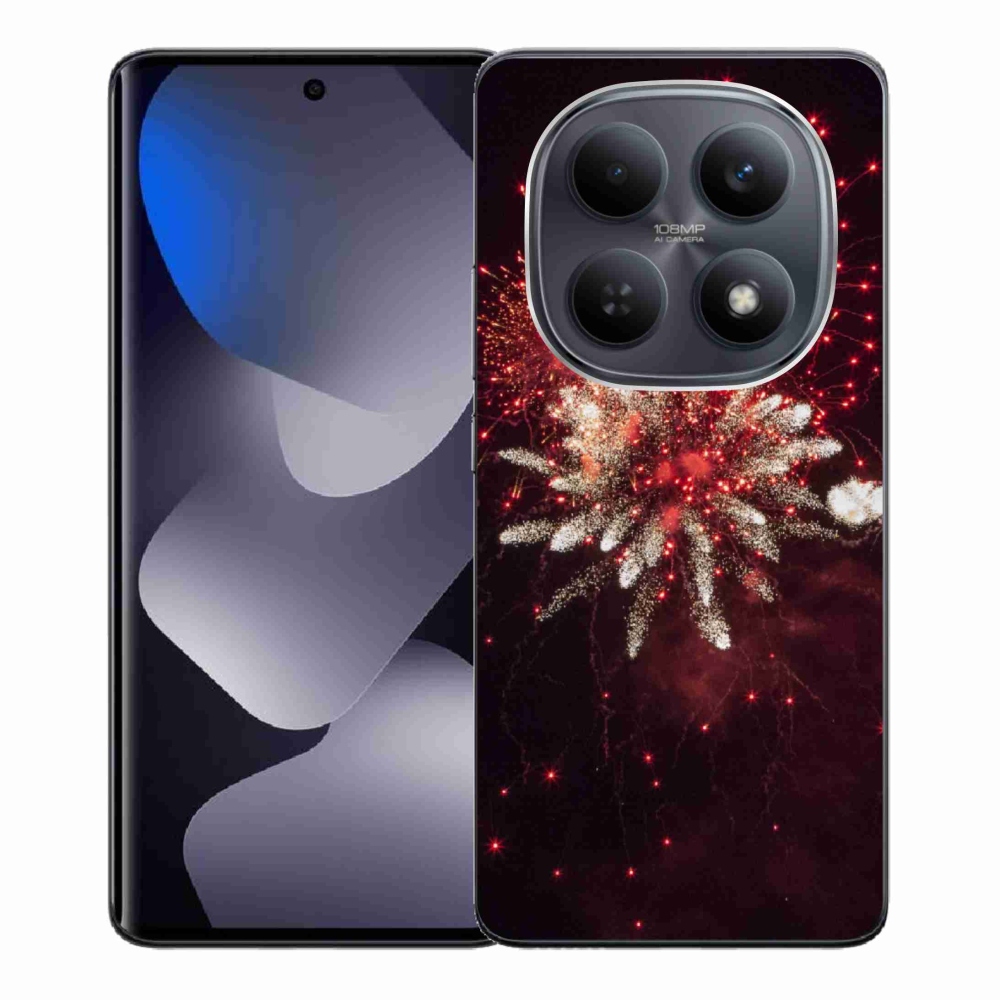 Gelový kryt mmCase na Xiaomi Redmi Note 15 4G - ohňostroj