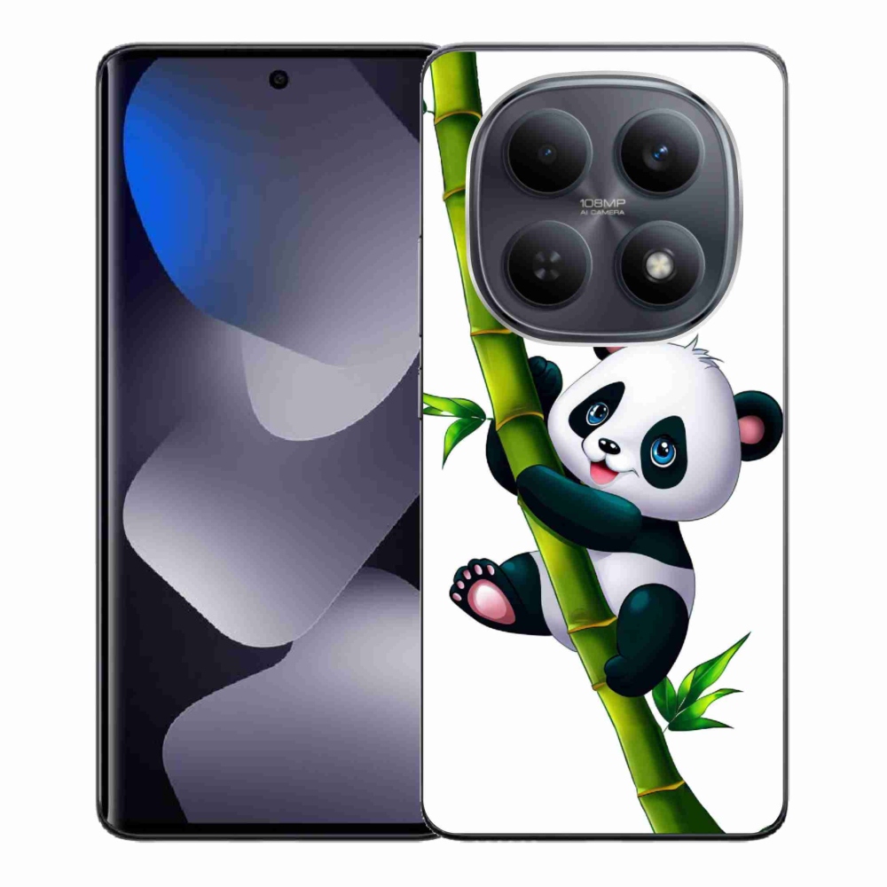 Gelový kryt mmCase na Xiaomi Redmi Note 15 4G - panda na bambusu
