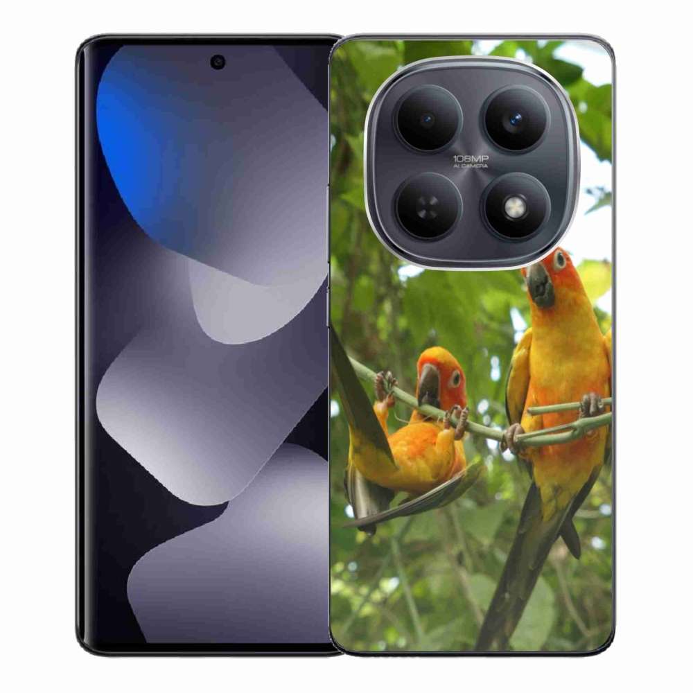 Gelový kryt mmCase na Xiaomi Redmi Note 15 4G - papoušci aratingy