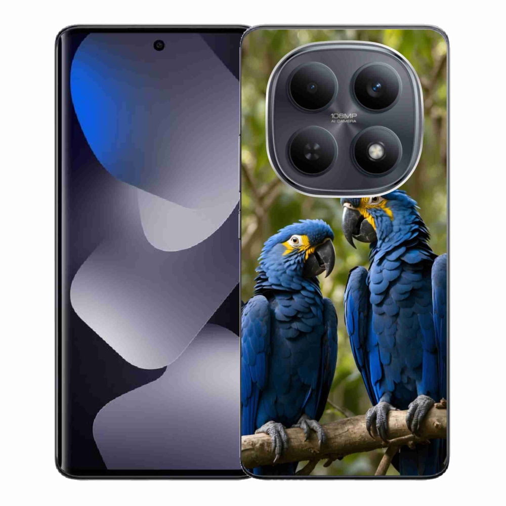 Gelový kryt mmCase na Xiaomi Redmi Note 15 4G - papouščí duo