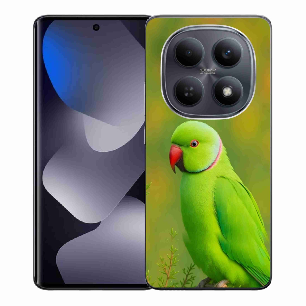Gelový kryt mmCase na Xiaomi Redmi Note 15 4G - papoušek alexandr 2
