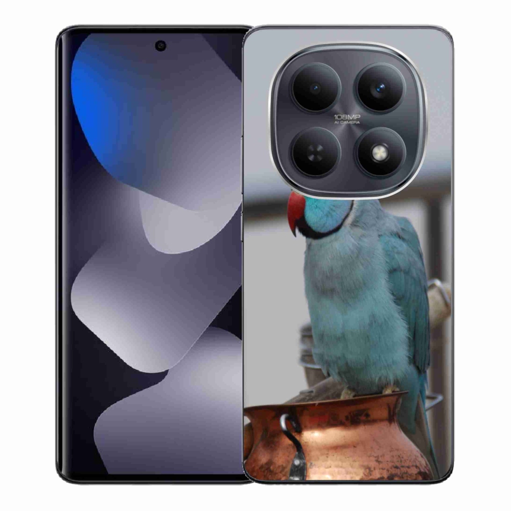 Gelový kryt mmCase na Xiaomi Redmi Note 15 4G - papoušek alexandr modrý