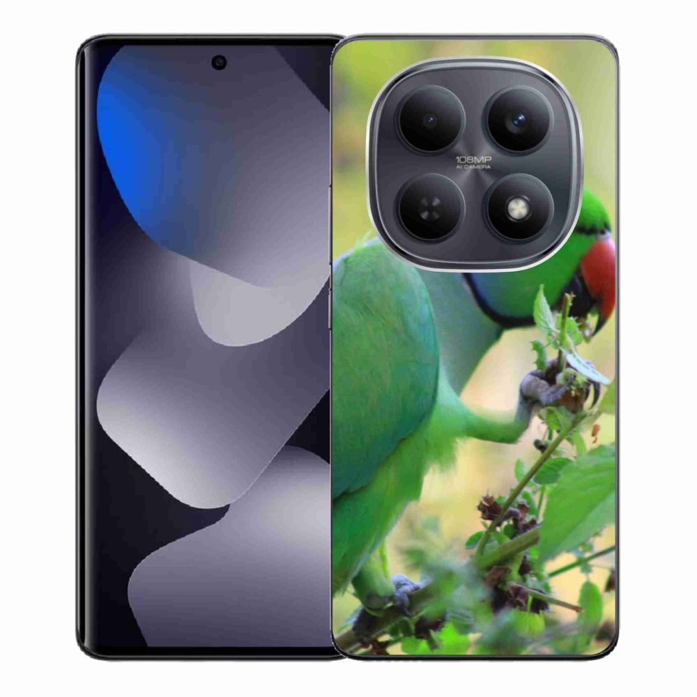 Gelový kryt mmCase na Xiaomi Redmi Note 15 4G - papoušek alexandr