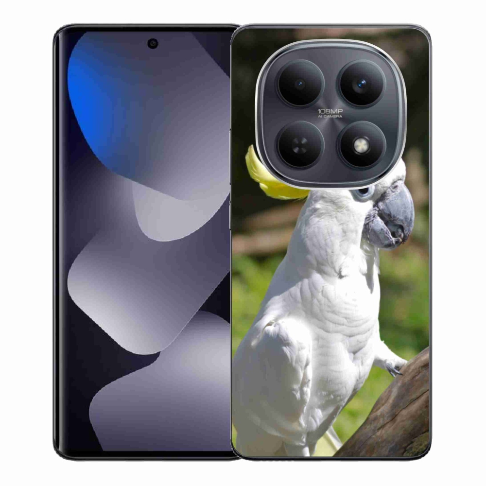 Gelový kryt mmCase na Xiaomi Redmi Note 15 4G - papoušek kakadu 2