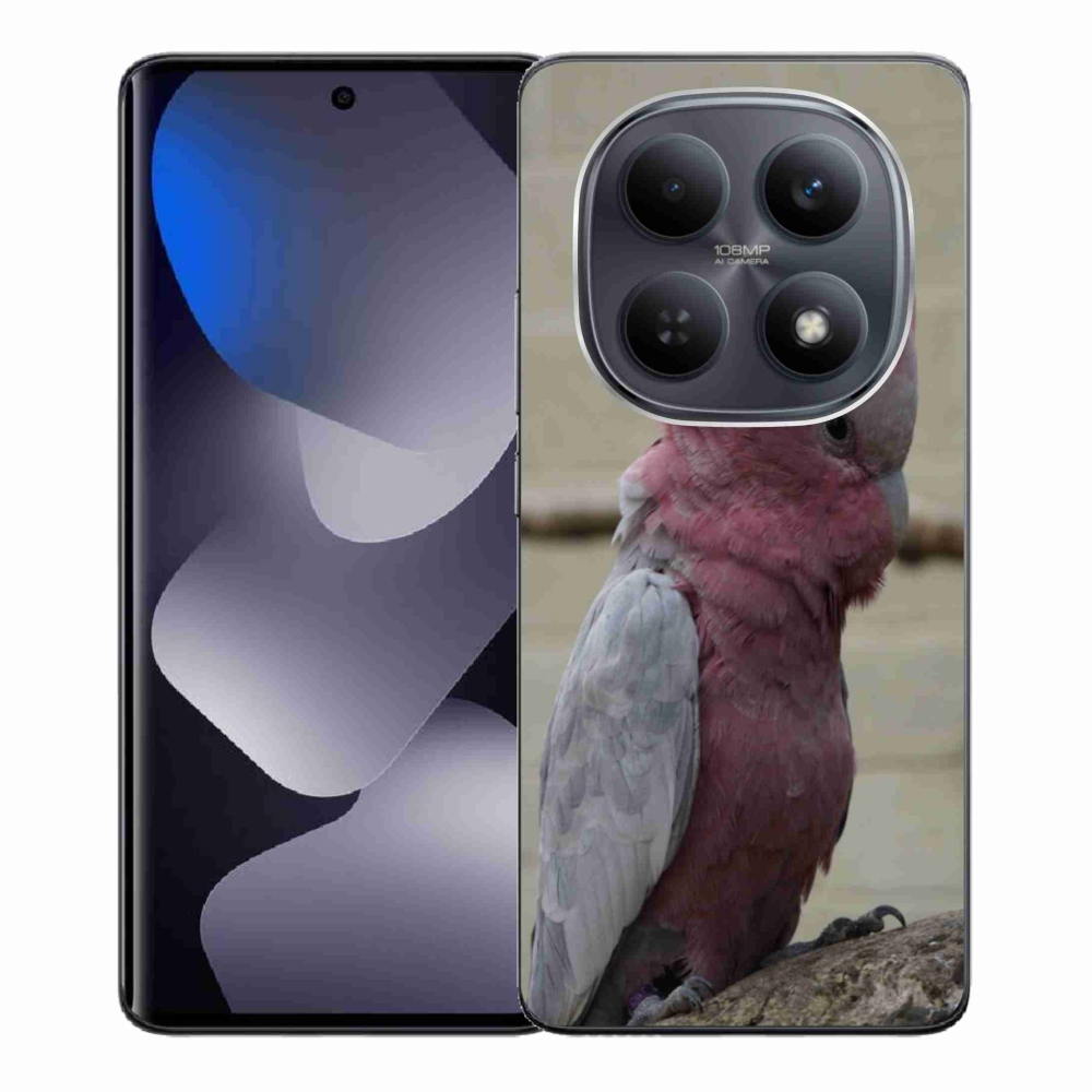 Gelový kryt mmCase na Xiaomi Redmi Note 15 4G - papoušek kakadu růžový