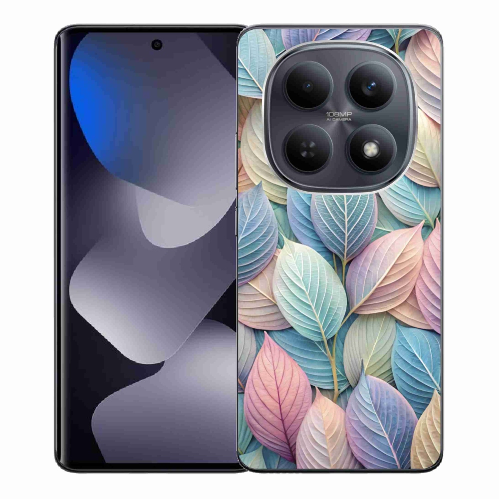 Gelový kryt mmCase na Xiaomi Redmi Note 15 4G - pastelové listy