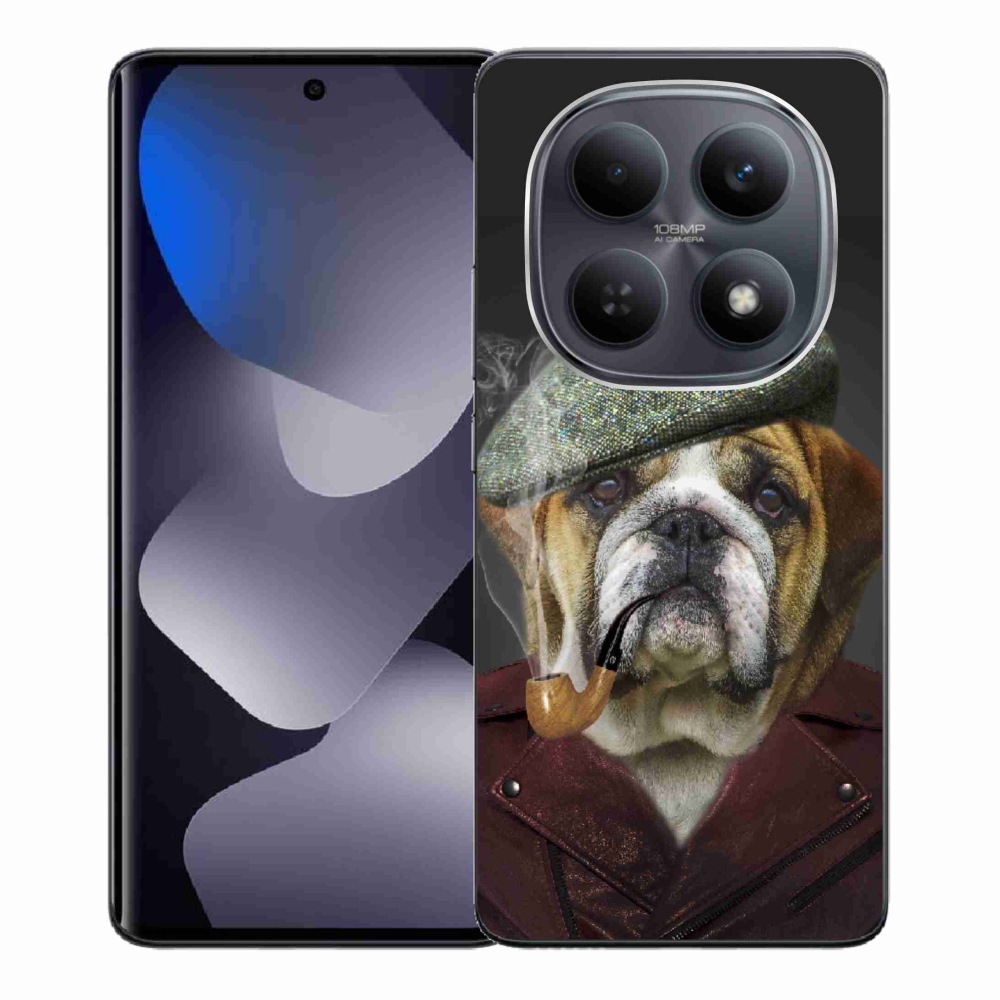 Gelový kryt mmCase na Xiaomi Redmi Note 15 4G - pes s fajfkou