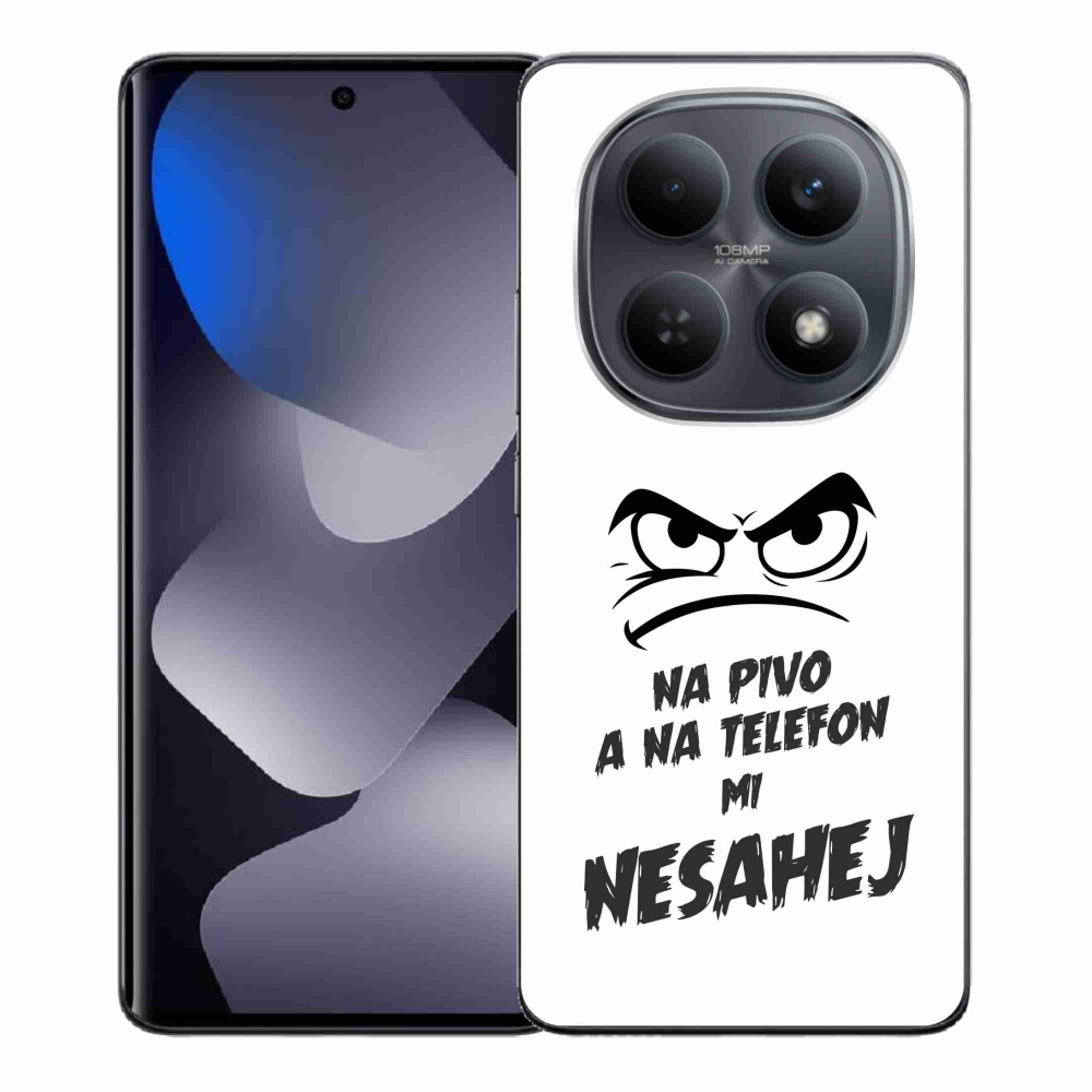 Gelový kryt mmCase na Xiaomi Redmi Note 15 4G - pivní motiv 2 bílé pozadí