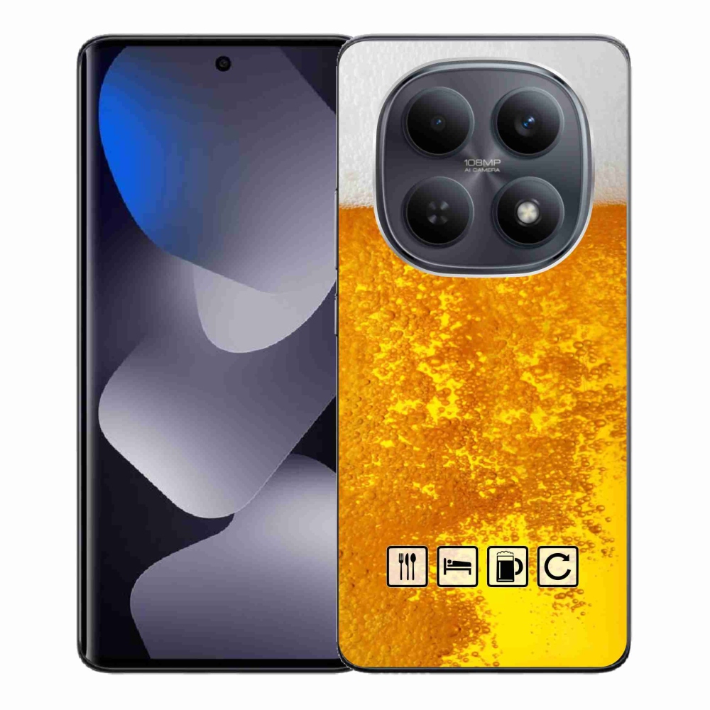 Gelový kryt mmCase na Xiaomi Redmi Note 15 4G - pivní motiv 3