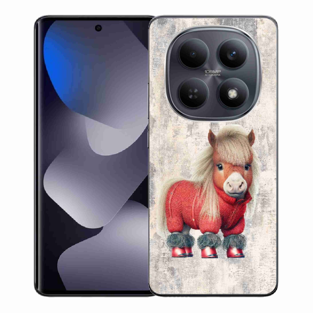 Gelový kryt mmCase na Xiaomi Redmi Note 15 4G - poník ve svetru