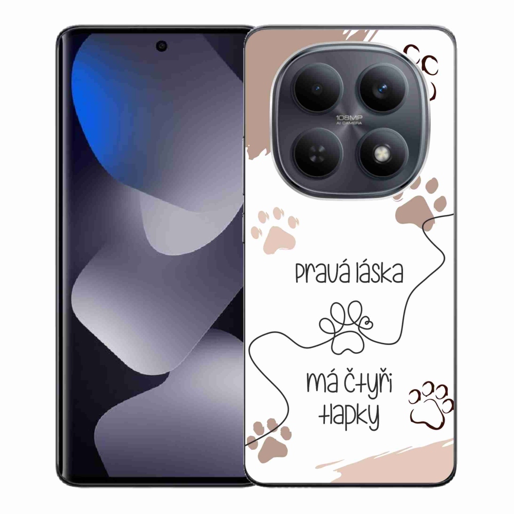 Gelový kryt mmCase na Xiaomi Redmi Note 15 4G - psí motiv 1 bílé pozadí