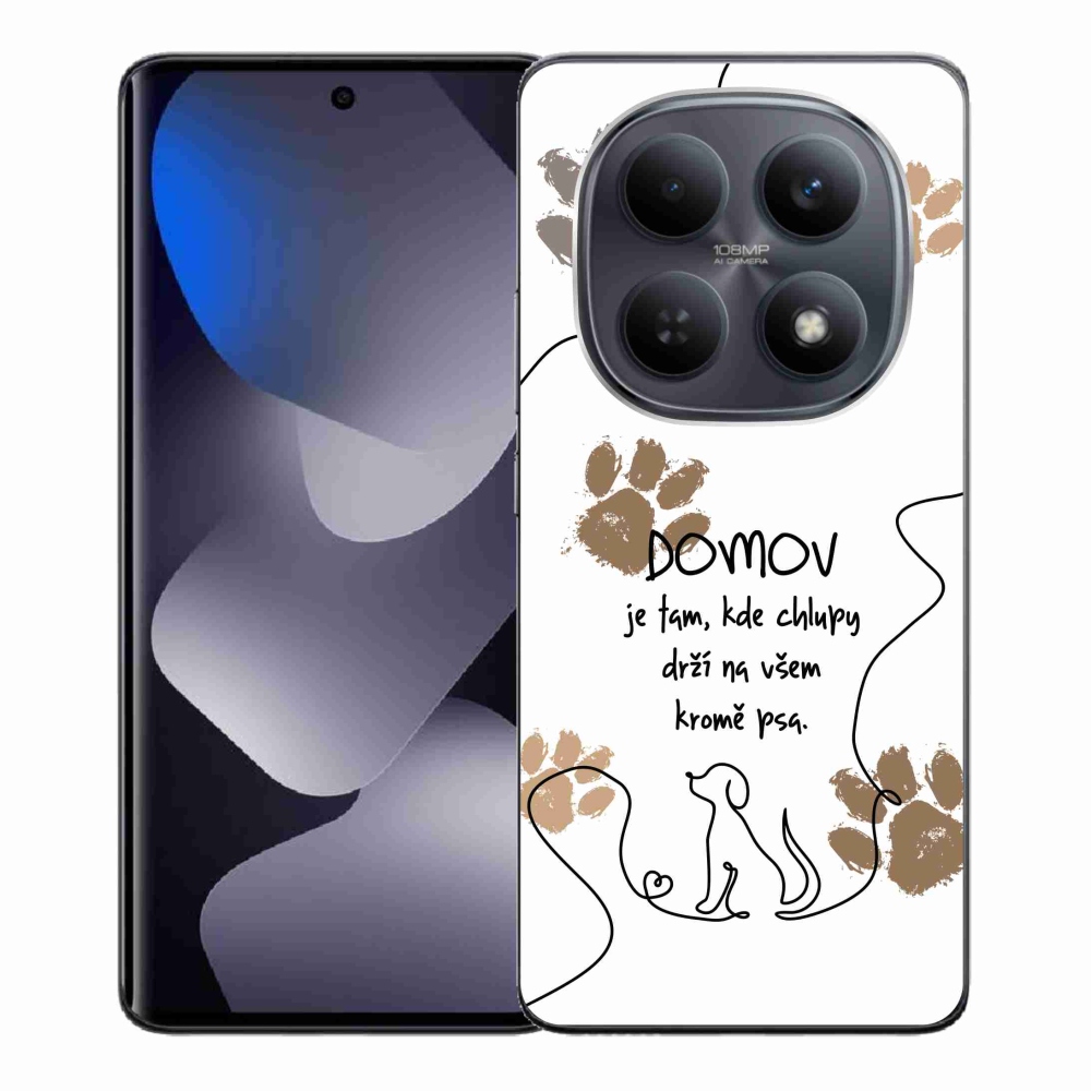 Gelový kryt mmCase na Xiaomi Redmi Note 15 4G - psí motiv bílé pozadí