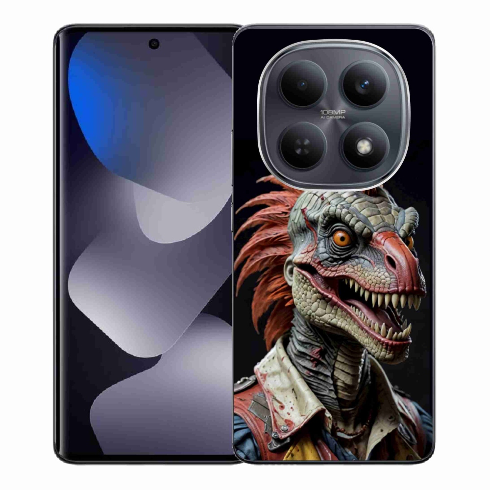 Gelový kryt mmCase na Xiaomi Redmi Note 15 4G - punk dinosaurus