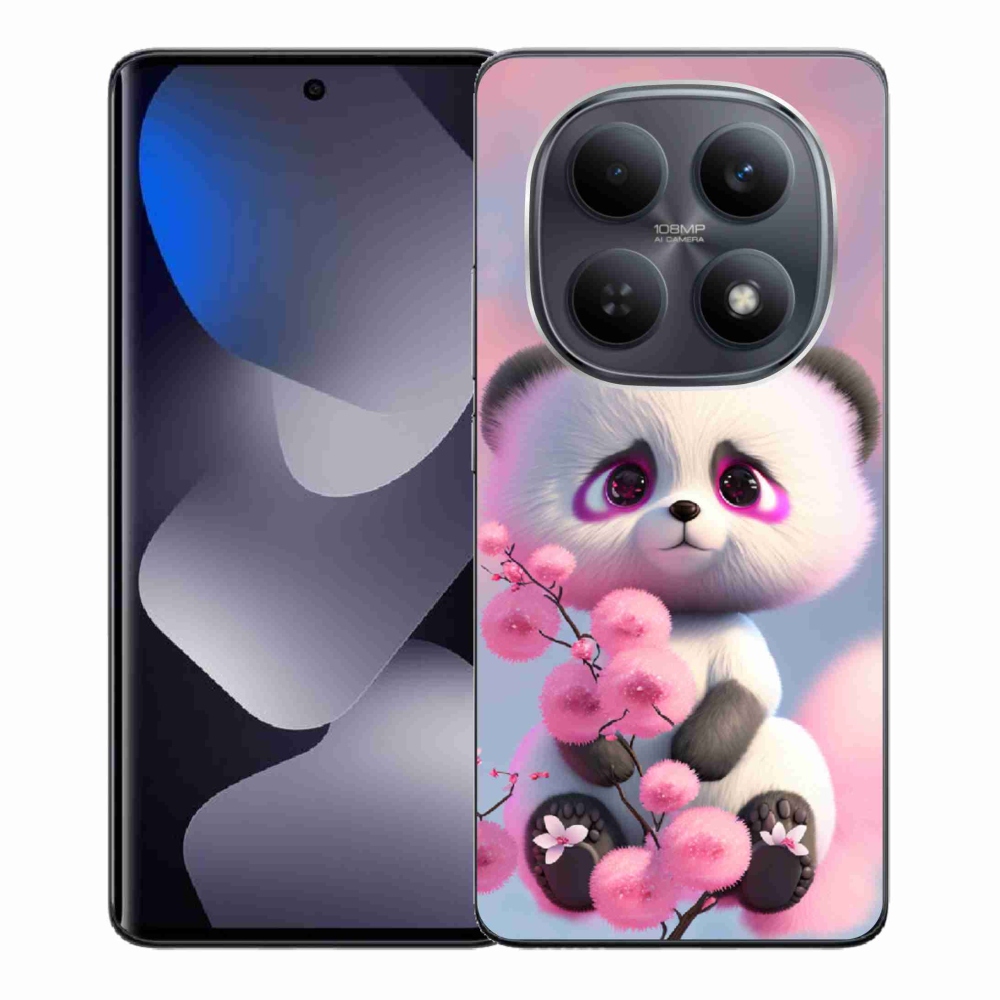 Gelový kryt mmCase na Xiaomi Redmi Note 15 4G - roztomilá panda 1