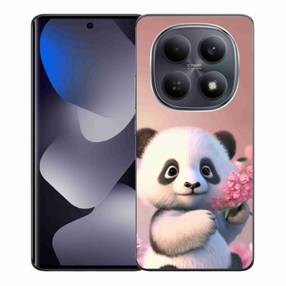 Gelový kryt mmCase na Xiaomi Redmi Note 15 4G - roztomilá panda