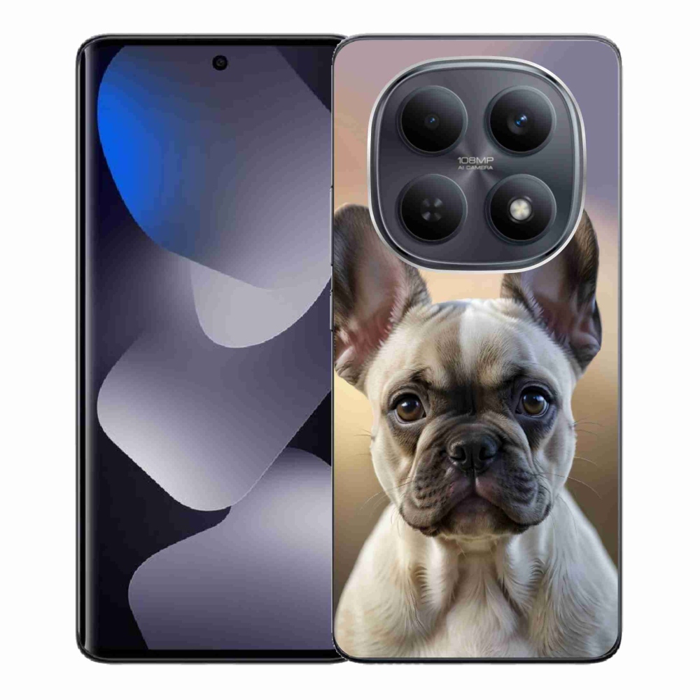 Gelový kryt mmCase na Xiaomi Redmi Note 15 4G - roztomilý francouzský buldoček
