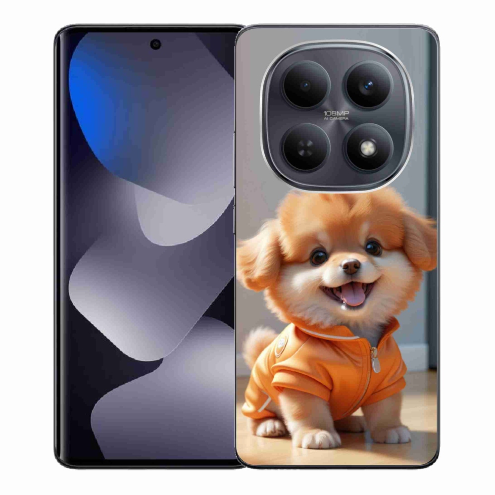 Gelový kryt mmCase na Xiaomi Redmi Note 15 4G - roztomilý pomeranian v mikině