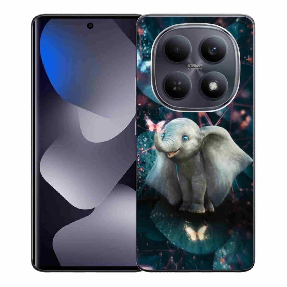 Gelový kryt mmCase na Xiaomi Redmi Note 15 4G - roztomilý slon