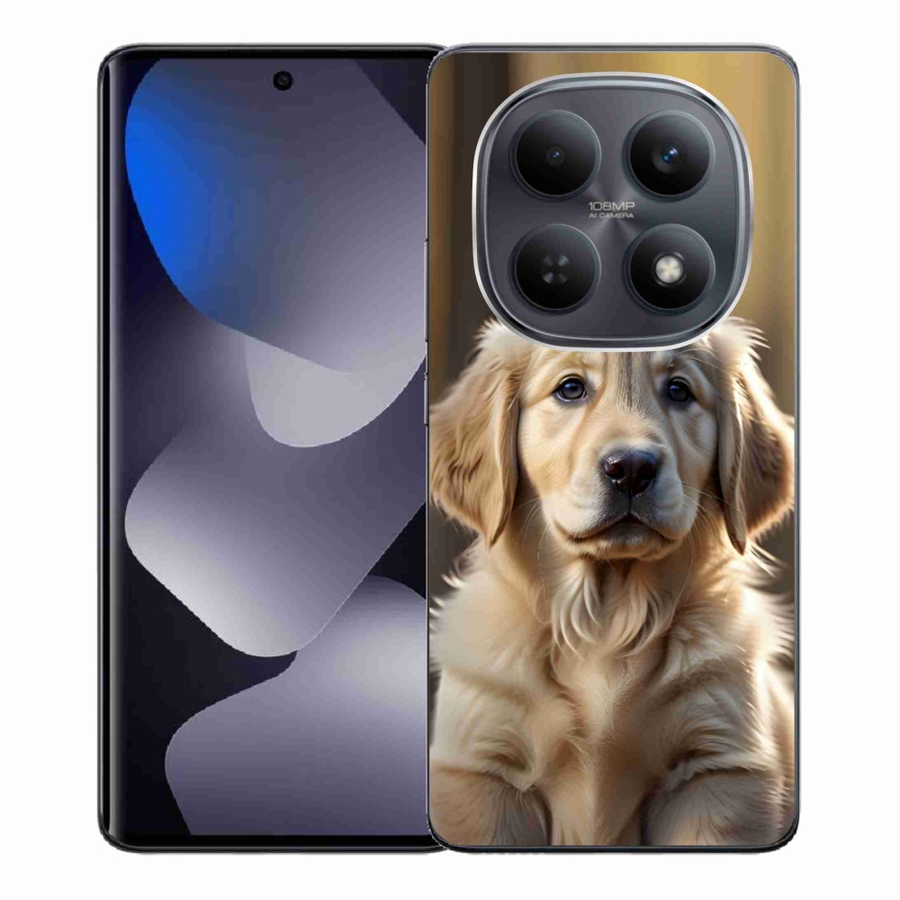 Gelový kryt mmCase na Xiaomi Redmi Note 15 4G - roztomilý zlatý retrívr