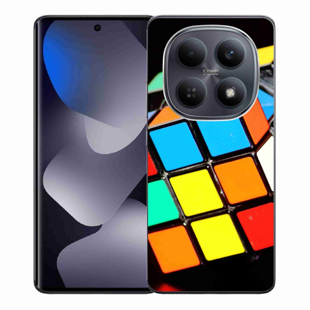 Gelový kryt mmCase na Xiaomi Redmi Note 15 4G - rubikova kostka
