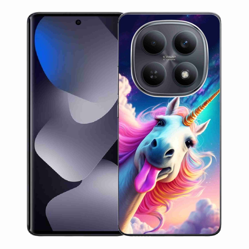 Gelový kryt mmCase na Xiaomi Redmi Note 15 4G - šílený jednorožec