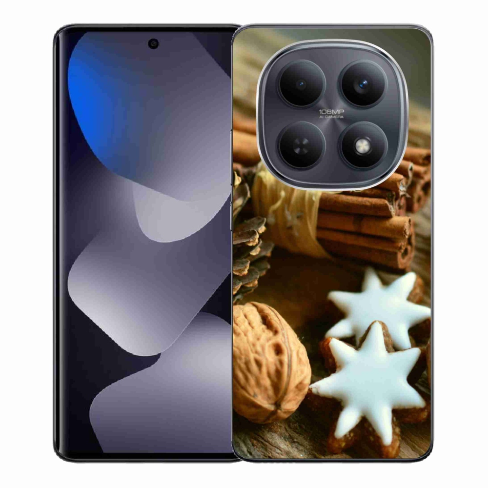 Gelový kryt mmCase na Xiaomi Redmi Note 15 4G - skořice a perníčky