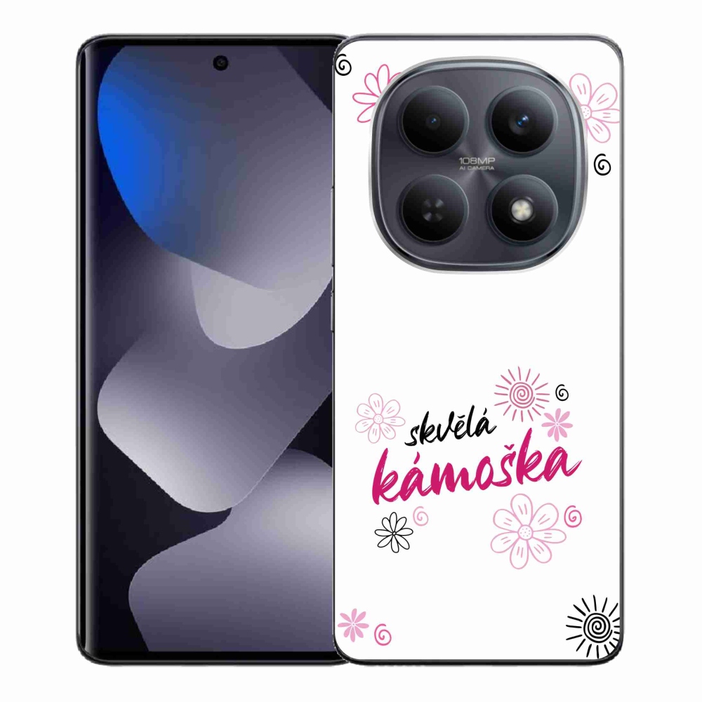 Gelový kryt mmCase na Xiaomi Redmi Note 15 4G - skvělá kámoška bílé pozadí