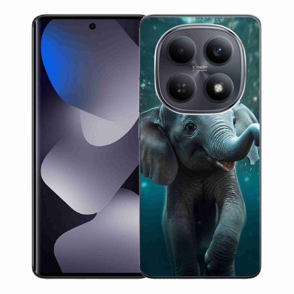Gelový kryt mmCase na Xiaomi Redmi Note 15 4G - slůně pod vodou