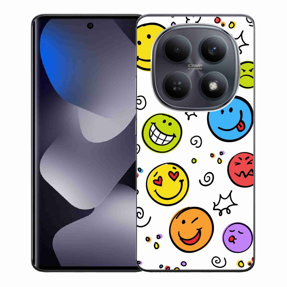 Gelový kryt mmCase na Xiaomi Redmi Note 15 4G - smajlíci