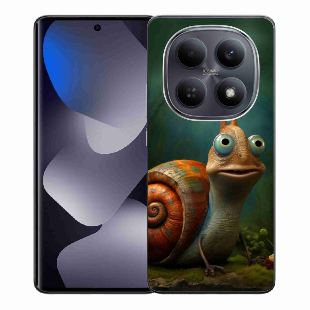 Gelový kryt mmCase na Xiaomi Redmi Note 15 4G - šnek