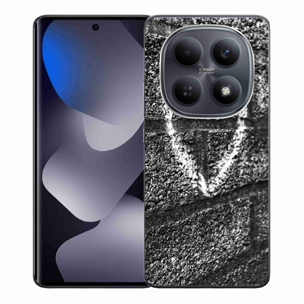 Gelový kryt mmCase na Xiaomi Redmi Note 15 4G - srdce na zdi