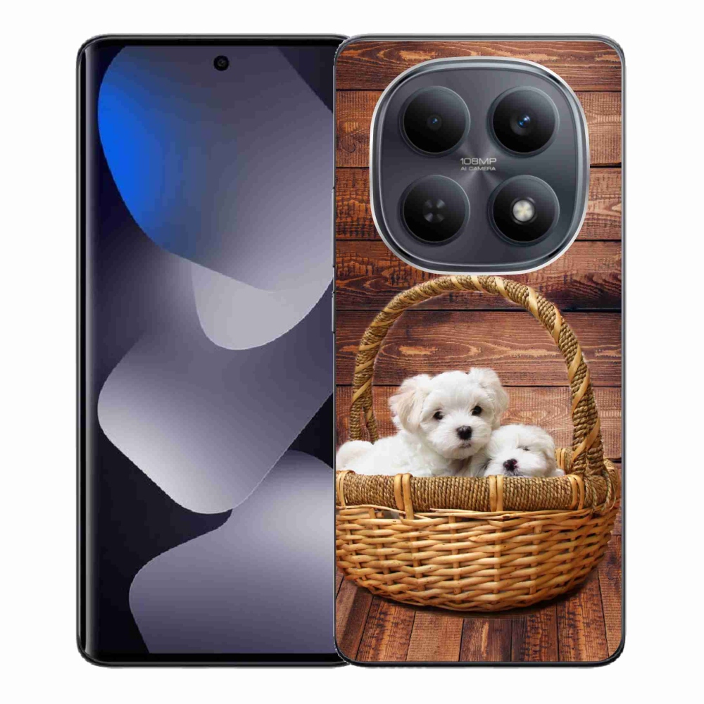 Gelový kryt mmCase na Xiaomi Redmi Note 15 4G - štěňátka