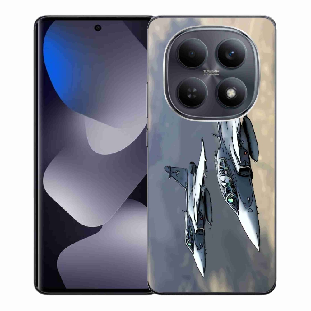 Gelový kryt mmCase na Xiaomi Redmi Note 15 4G - stíhačky