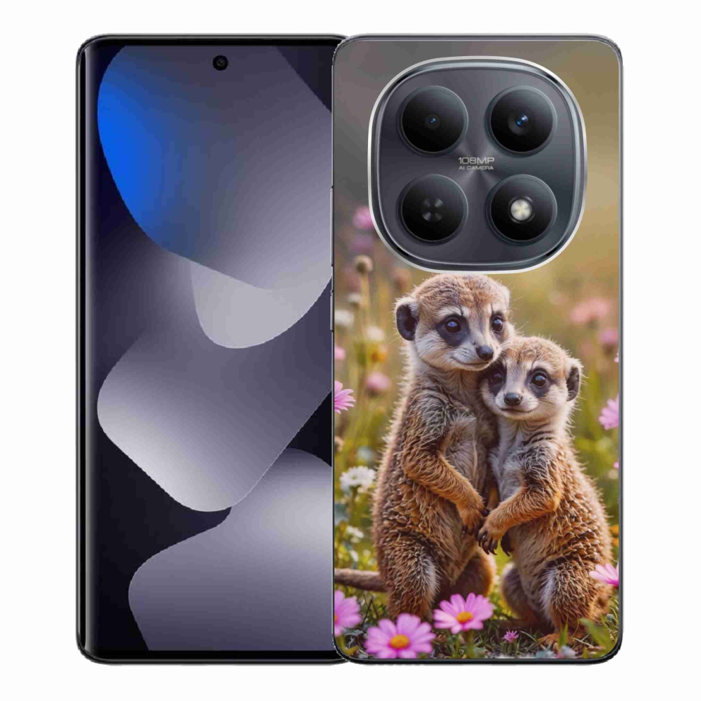Gelový kryt mmCase na Xiaomi Redmi Note 15 4G - surikatí duo