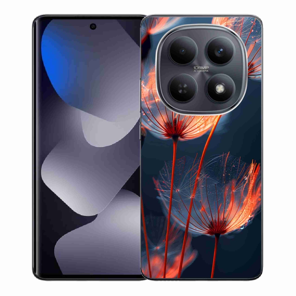 Gelový kryt mmCase na Xiaomi Redmi Note 15 4G - světélkující chmýří