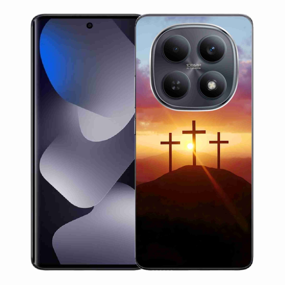 Gelový kryt mmCase na Xiaomi Redmi Note 15 4G - tři kříže