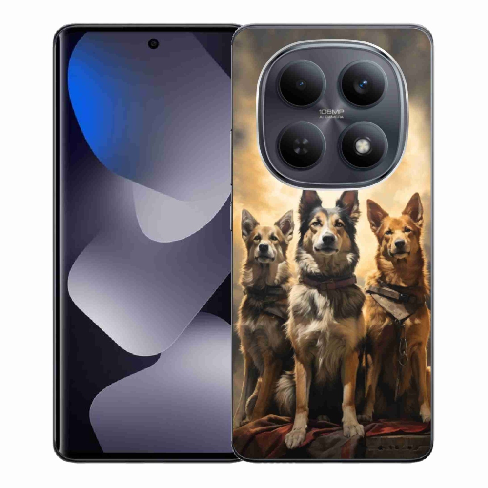 Gelový kryt mmCase na Xiaomi Redmi Note 15 4G - tři psi