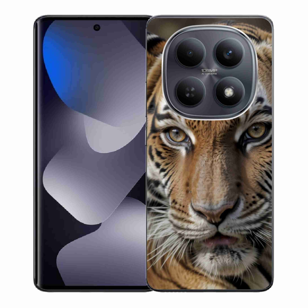 Gelový kryt mmCase na Xiaomi Redmi Note 15 4G - tygří pohled