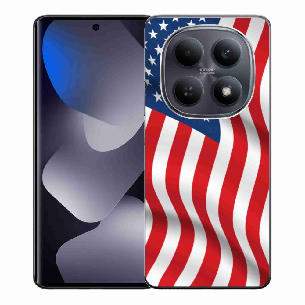 Gelový kryt mmCase na Xiaomi Redmi Note 15 4G - USA vlajka
