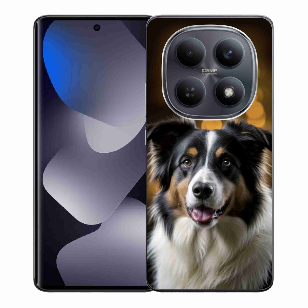 Gelový kryt mmCase na Xiaomi Redmi Note 15 4G - usměvavý australský ovčák